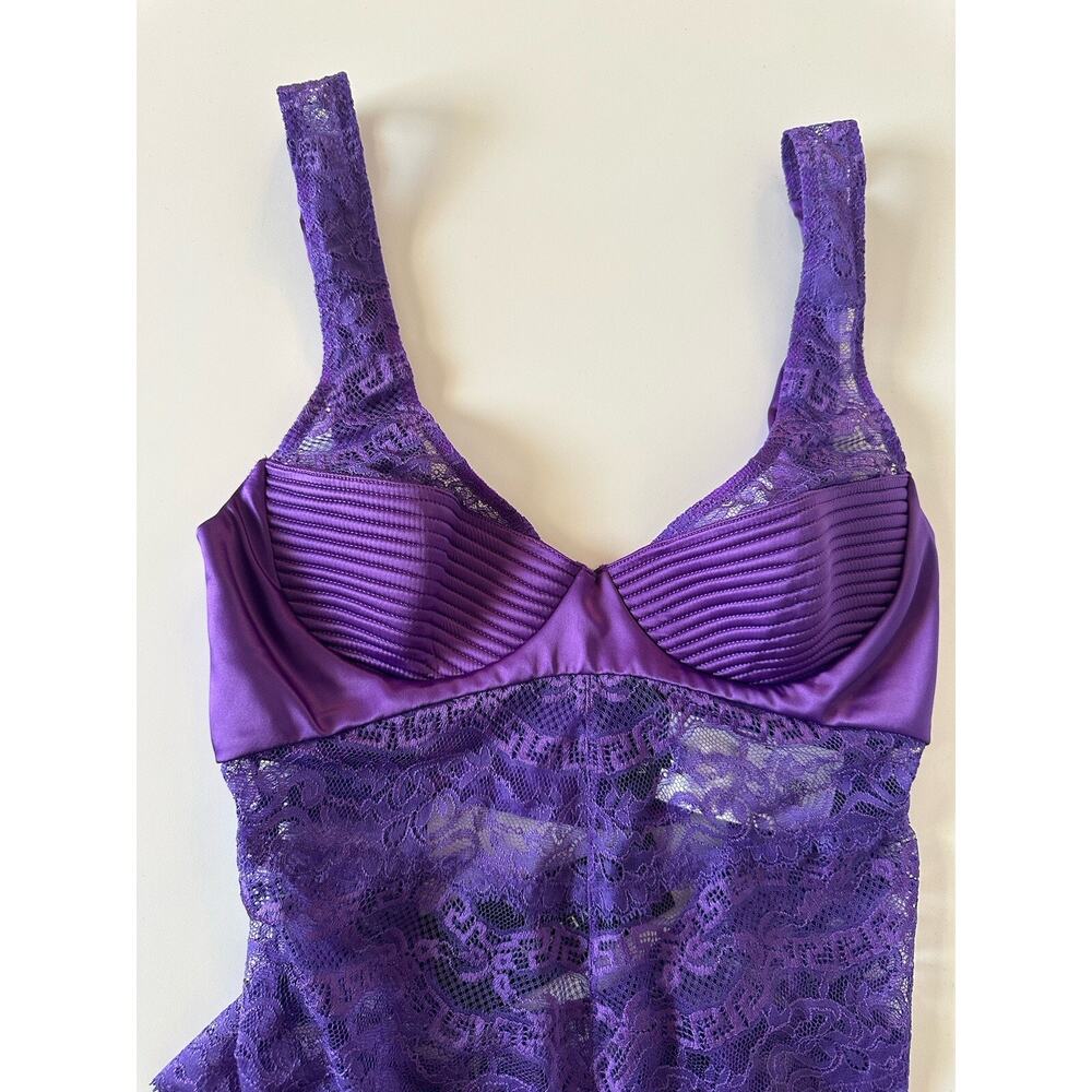 Versace Women’s Greek Key Purple Sleeveless Bodysuit 1C Italy 1010113 NWT - Picture 3 of 10
